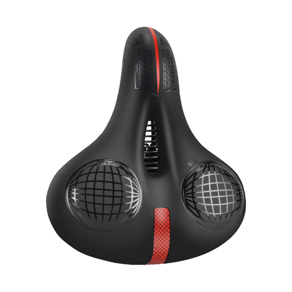 Black and Red Padded Bike Seat Cushion G444