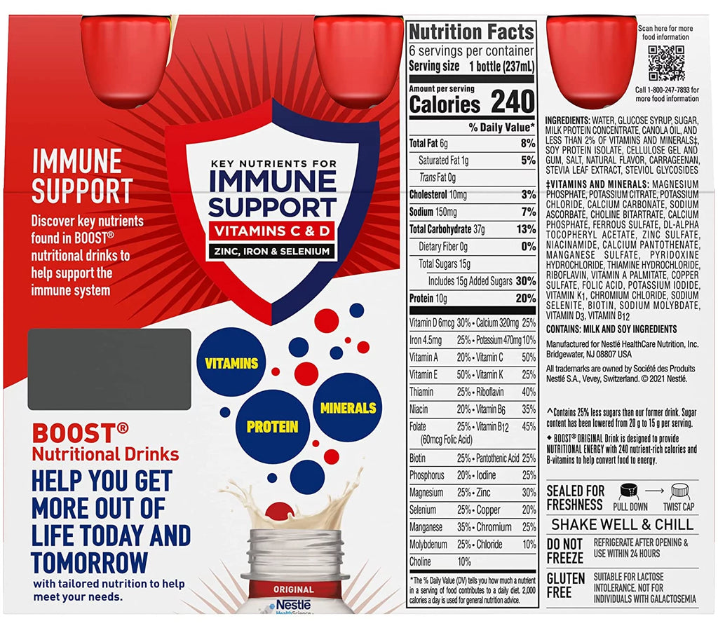 Vanilla Nutritional Drink, 8 oz, 6-CT (Pack of 2) M9573