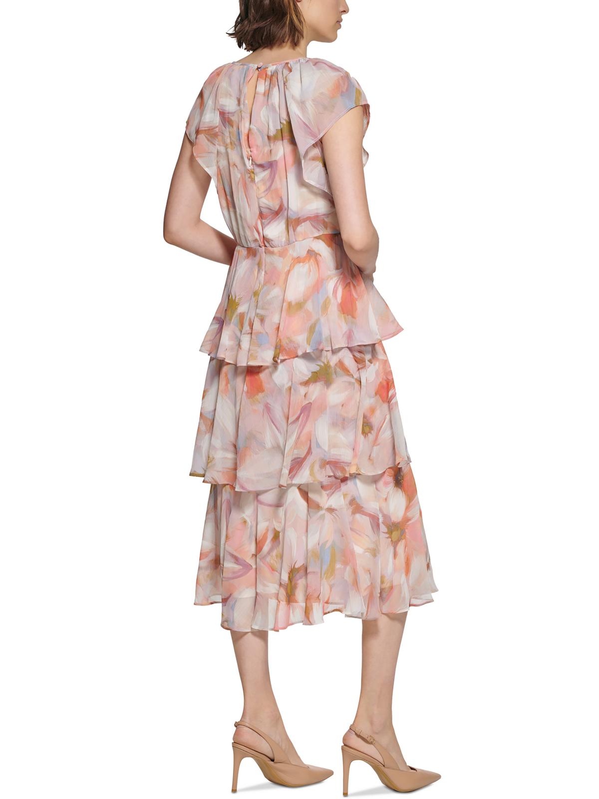 Printed Tea Midi Dress Q923074