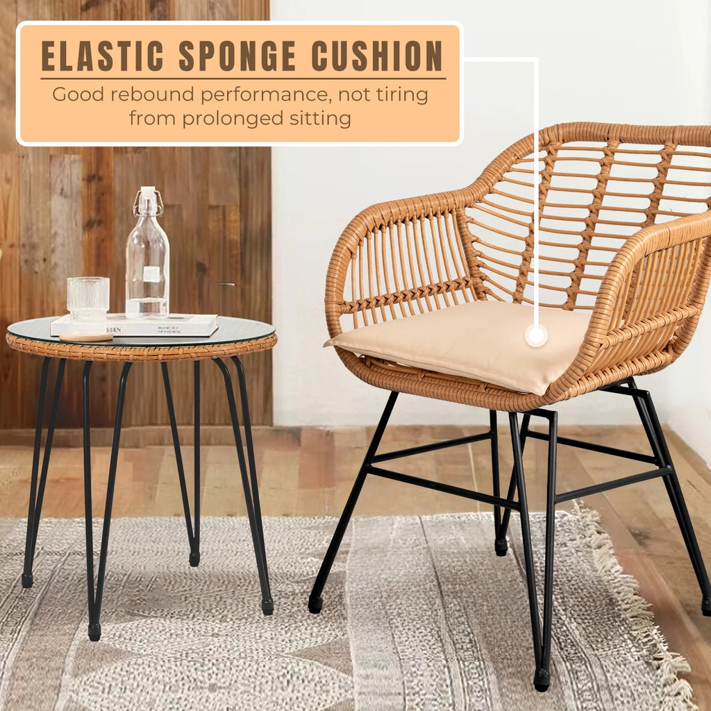 3-Piece Beige Patio Conversation Set G32168