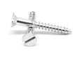 5/8x22 Wood Screw Slotted Flat Head Zinc Plated B944