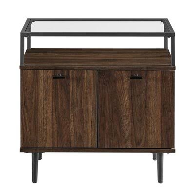 2 Door Dark Walnut Accent Cabinet W93459