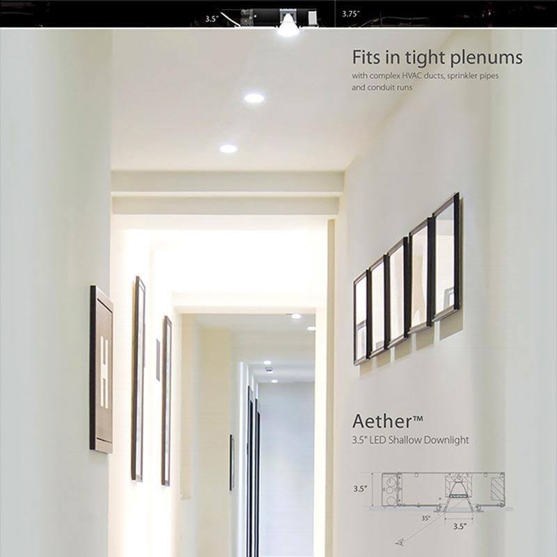 White Square Trim with LED Light Engine V3247