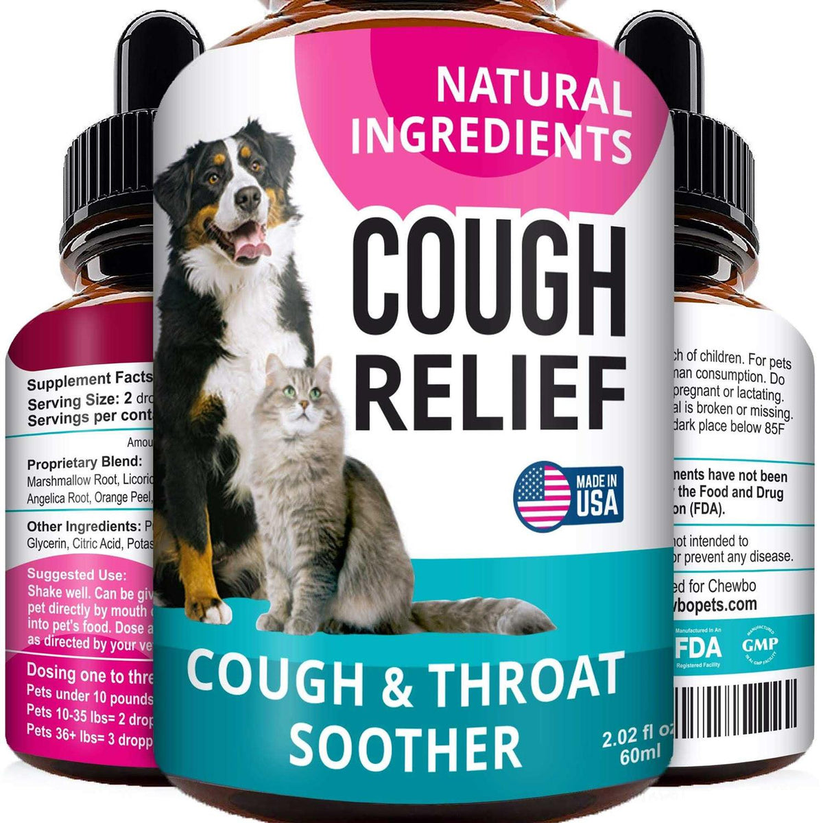 Kennel Cough Drops for Dogs and Cats 2oz Q92884