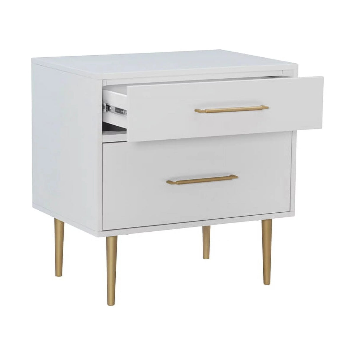 Wood Two Drawer Nightstand Set of 2 Z4633