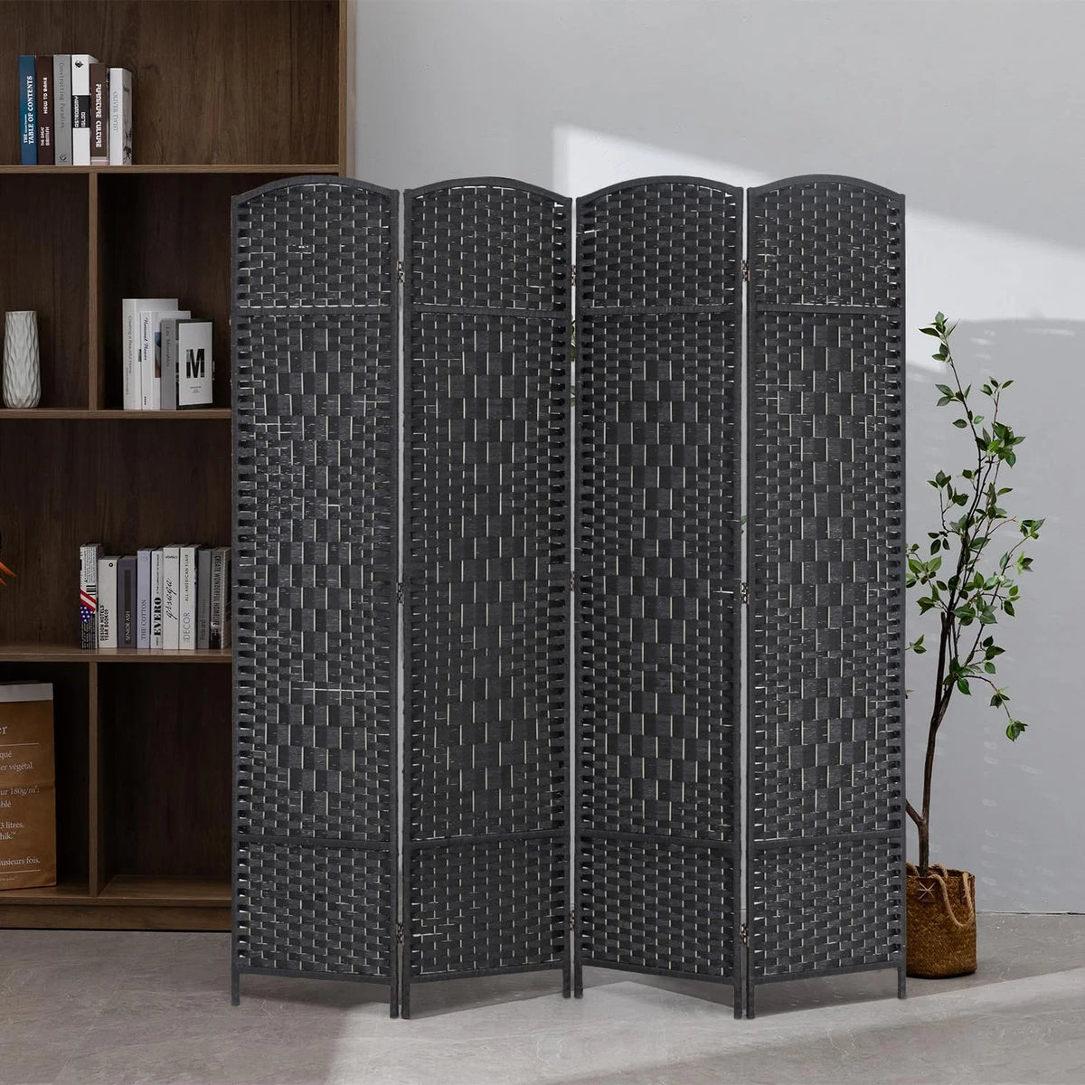 4 Panel 6Ft Folding Privacy Room Divider N54047
