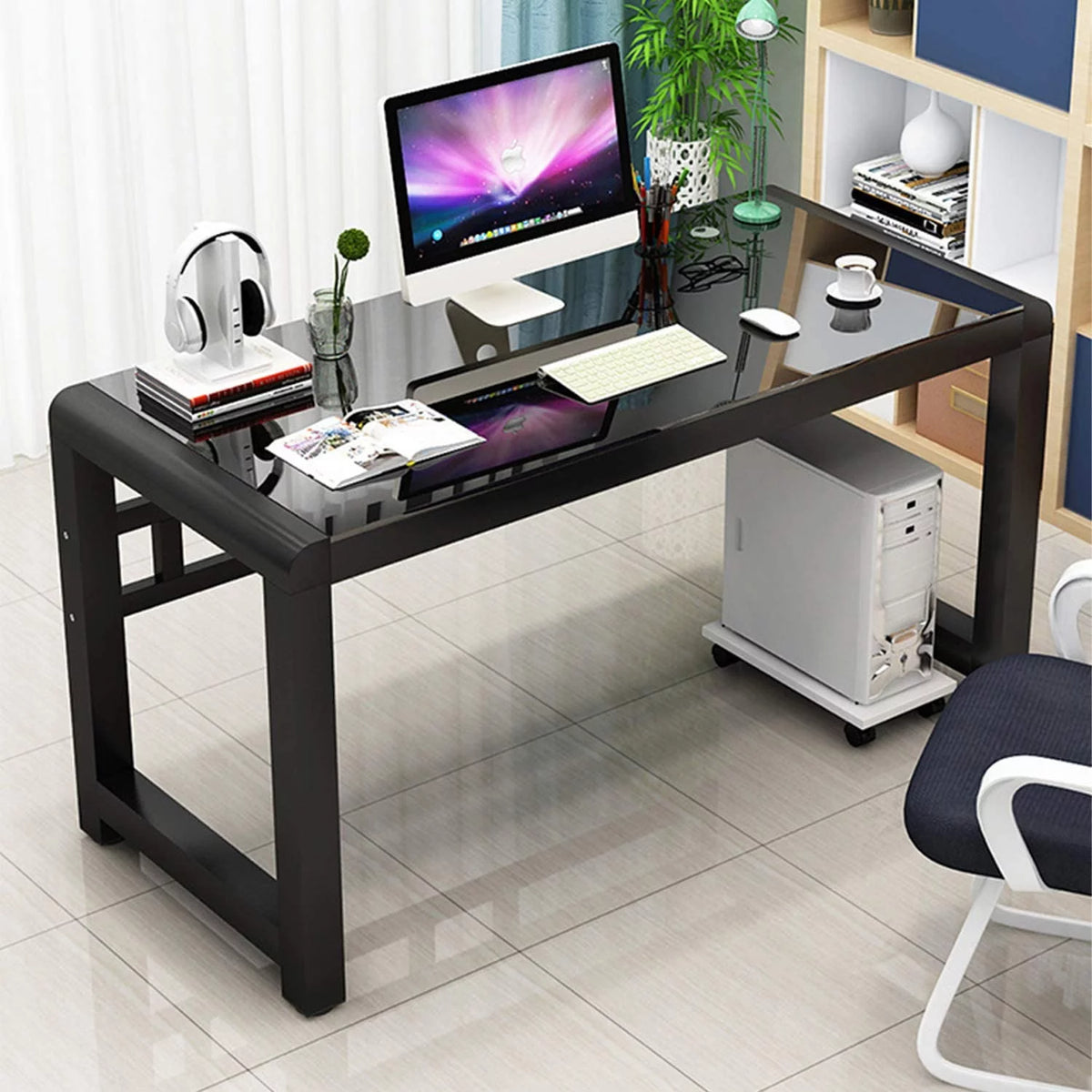Tempered Glass Computer Desk J23427