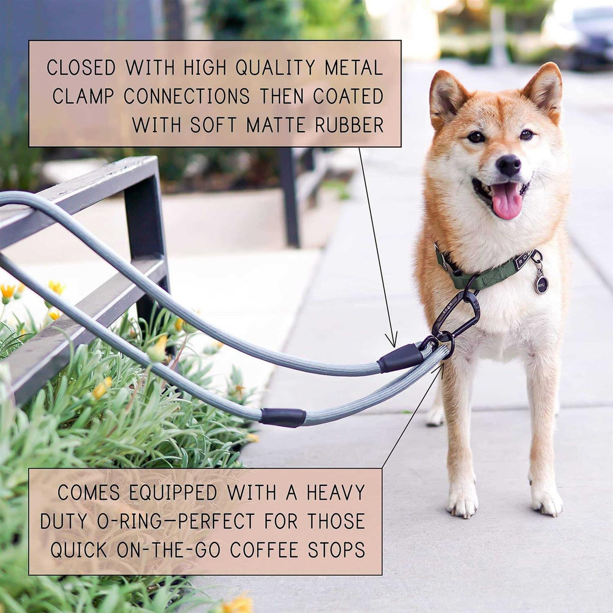 Ultra Soft Dog Leash with Carabiner R976467