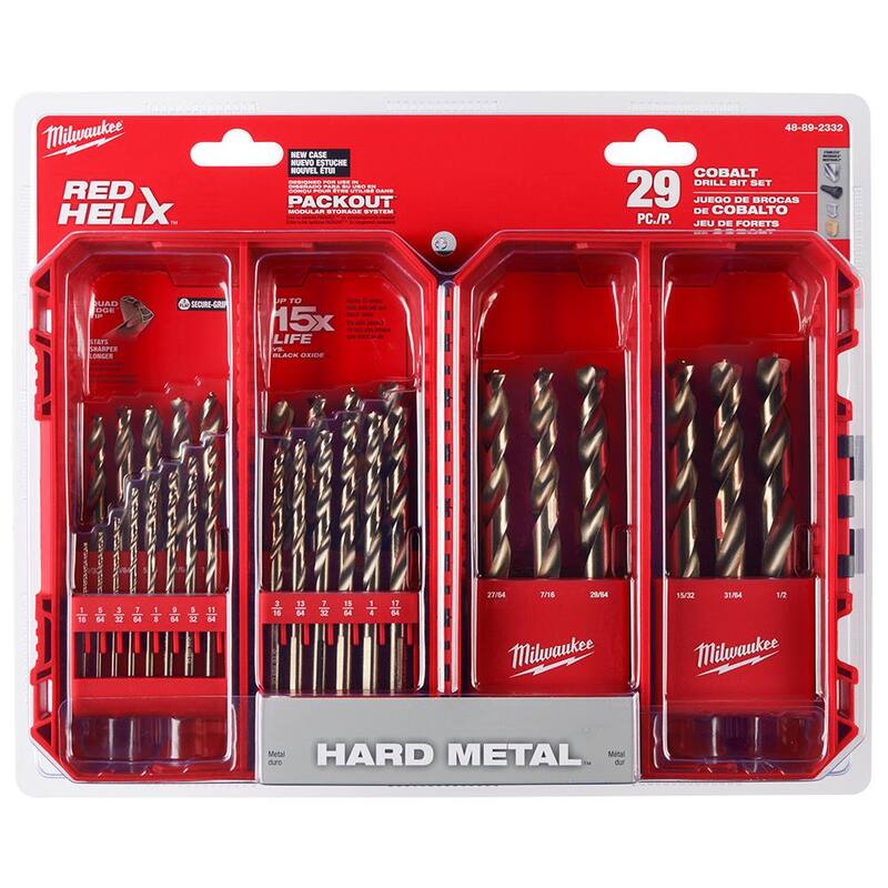 Cobalt Red Helix Drill Bit Set 29-Piece G4732