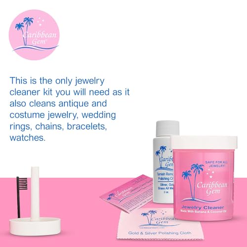 8oz Jewelry Cleaner Kit with Basket and Brush X477
