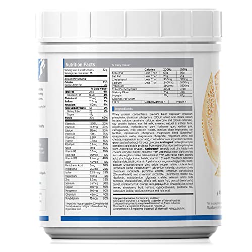 Mens Vanilla Meal Replacement Shake, 15 Servings, Gluten Free E49678