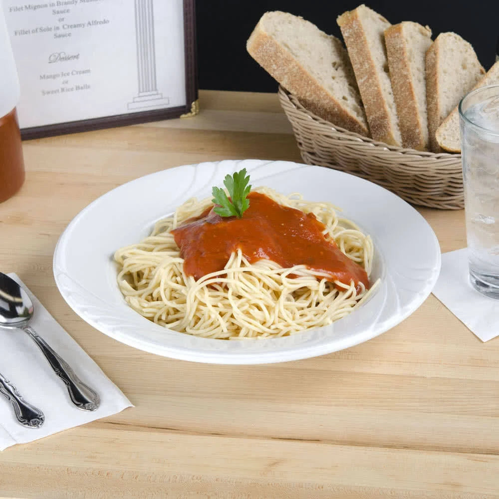 White 22 oz Pasta Bowl O4505