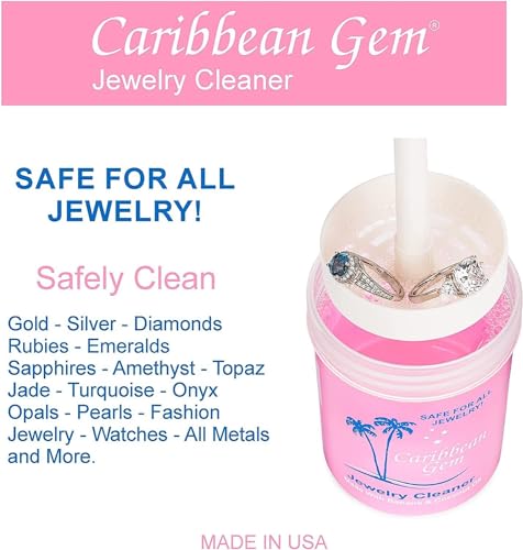 8oz Jewelry Cleaner Kit with Basket and Brush X477