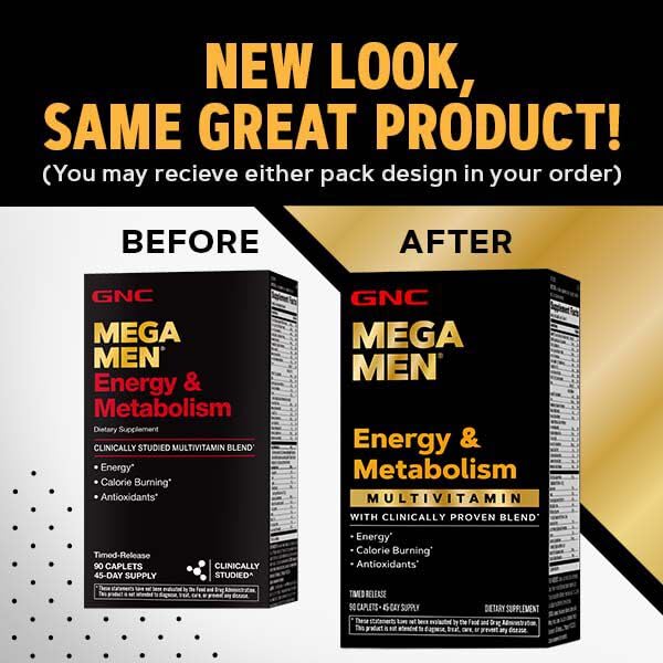 Mega Men Multivitamin Caplets, 90 count S146709