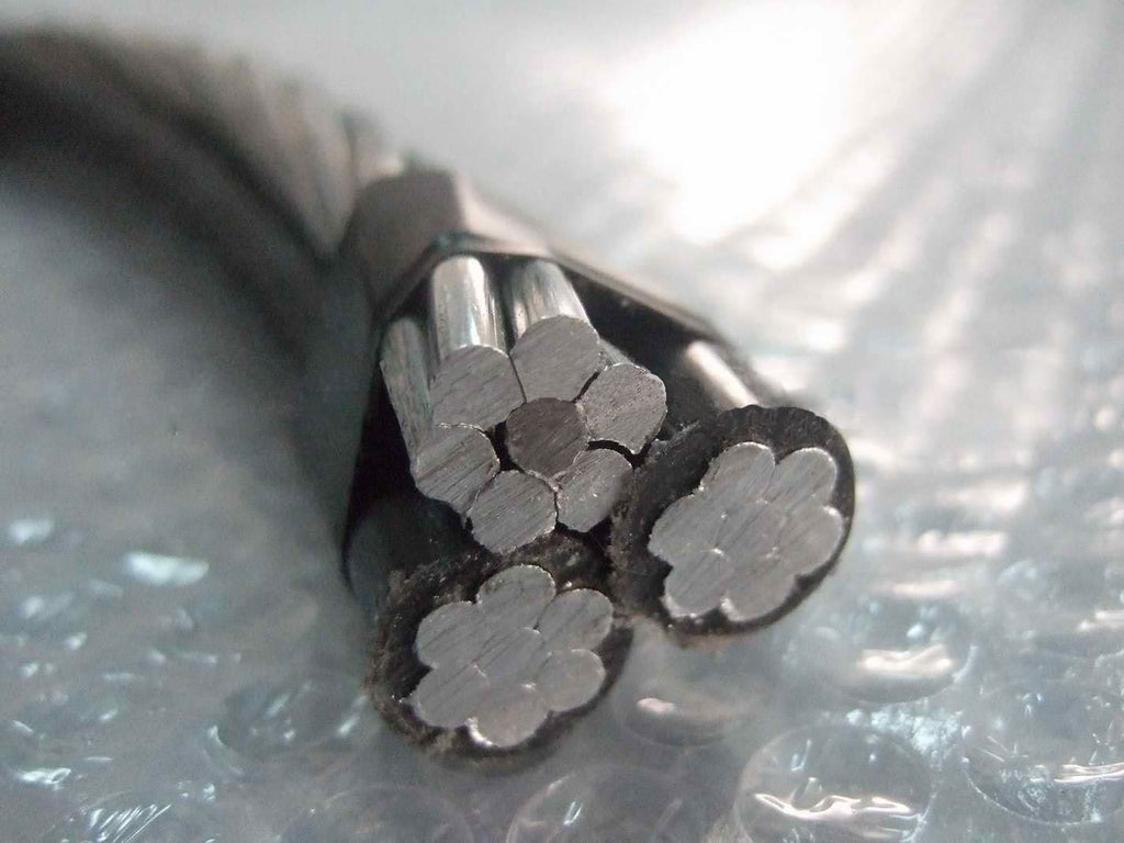 150' Nassau Cockle 2-2-4 Aluminum Triplex Overhead Service Drop Cable K9071