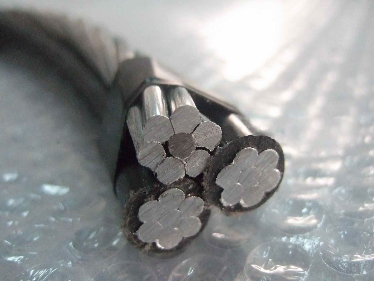 150' Nassau Cockle 2-2-4 Aluminum Triplex Overhead Service Drop Cable K9071