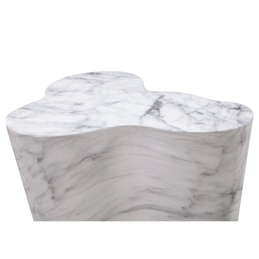 White Marble Side Table Q96221
