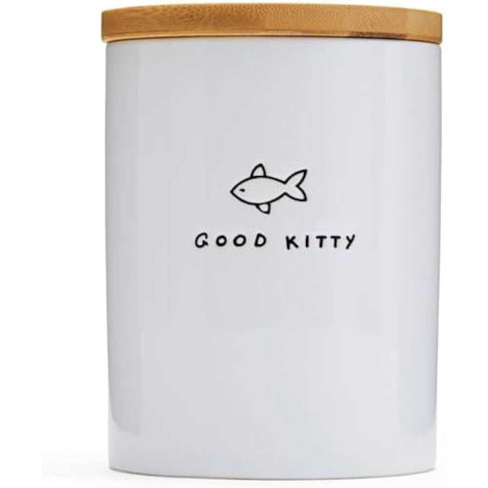 Ceramic Cat Treat Jar Q441811