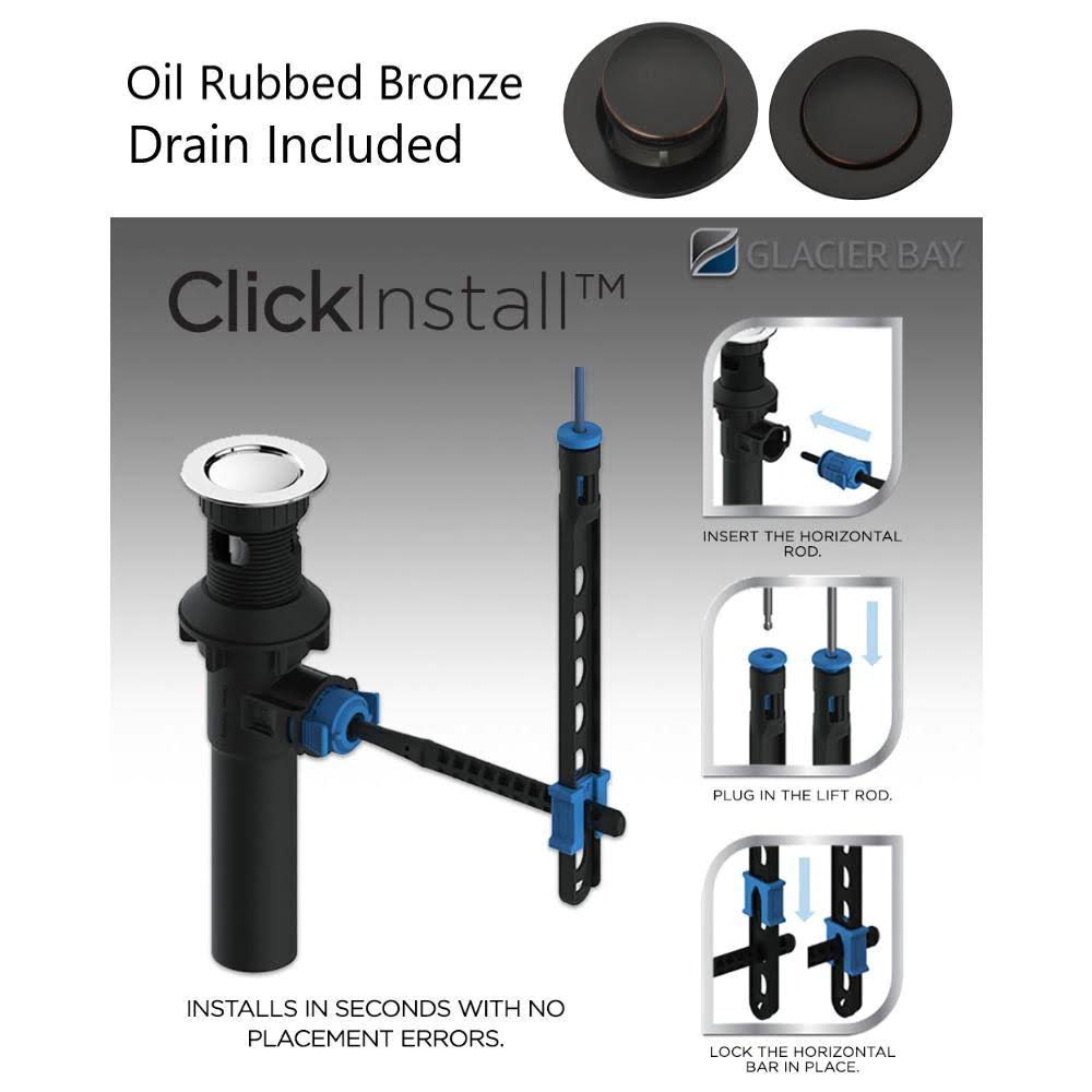 Bronze 2-Handle High-Arc Bathroom Faucet N3046