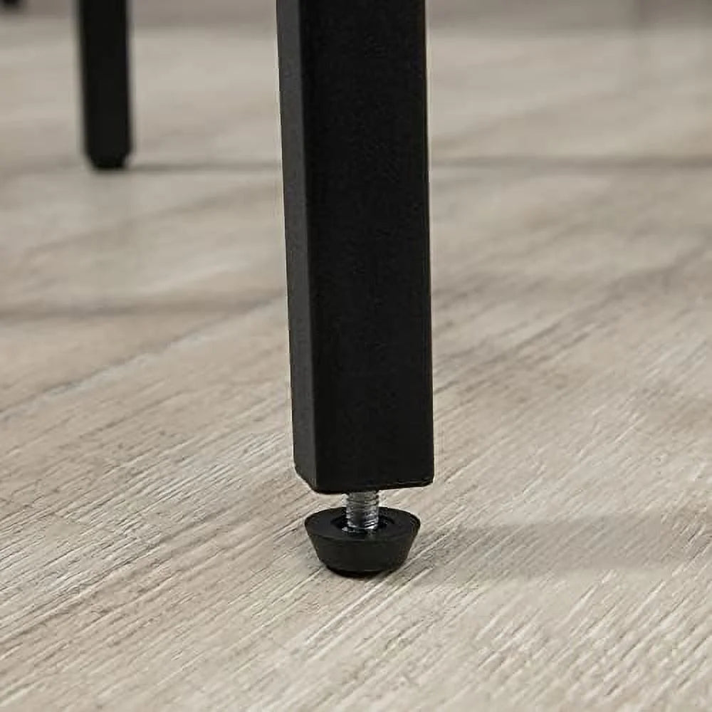 5-Piece Bar Table and Chairs Set Black Brown P1494