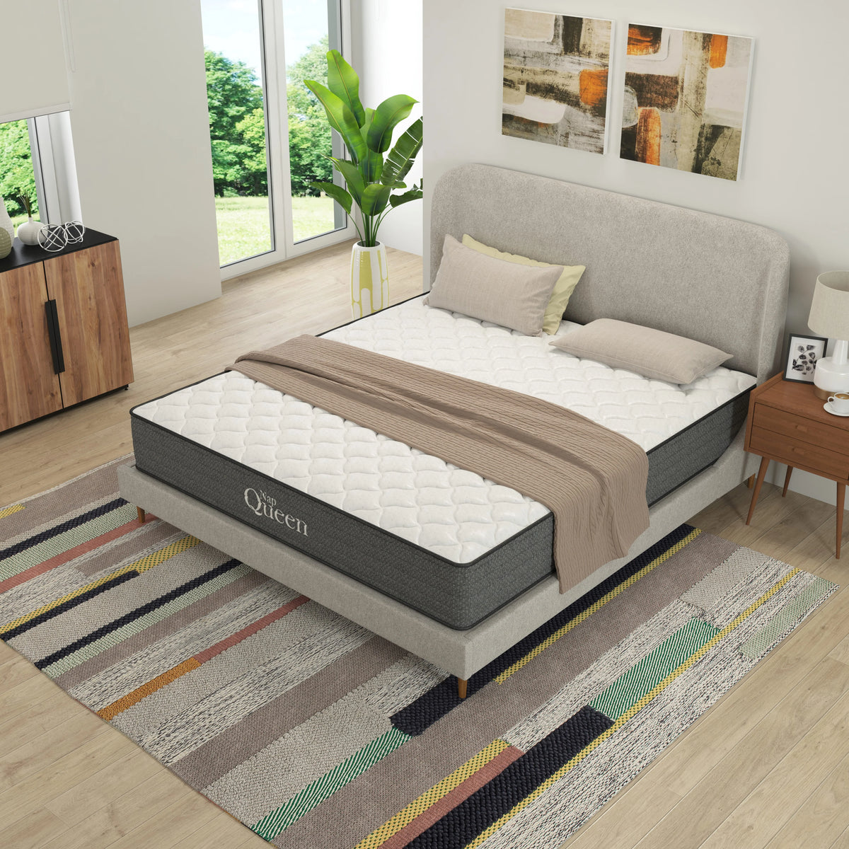 Queen Size Hybrid Memory Foam Pocket Spring Mattress P3215