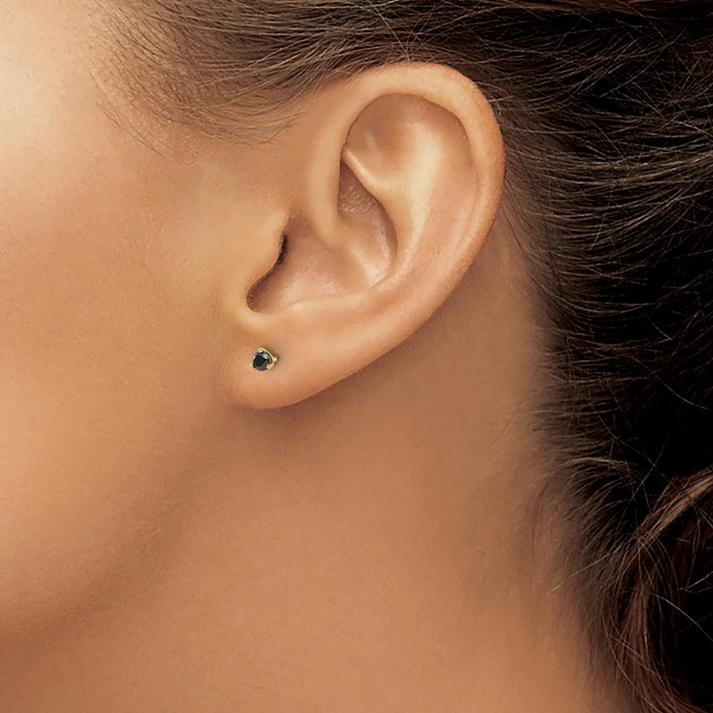 Black Diamond Stud Earrings J955237