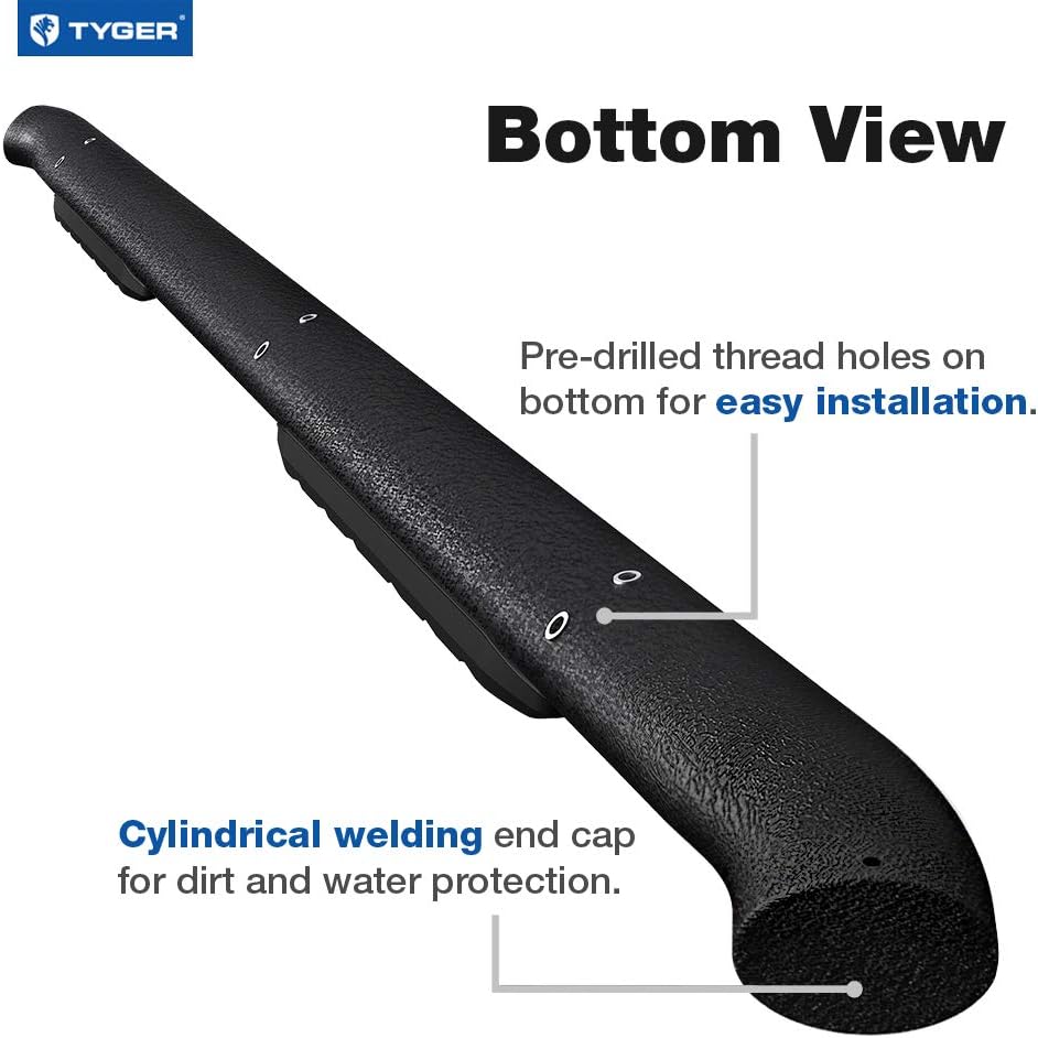 Textured Black Side Step Nerf Bars W746