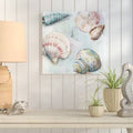 Blue Watercolor Painting Print on Wrapped Canvas D42112
