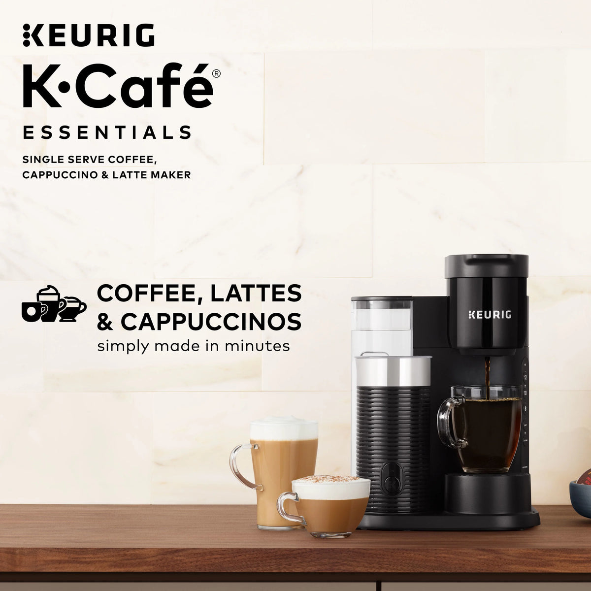 Single Serve K-Cup Pod Coffee Maker, Black W741