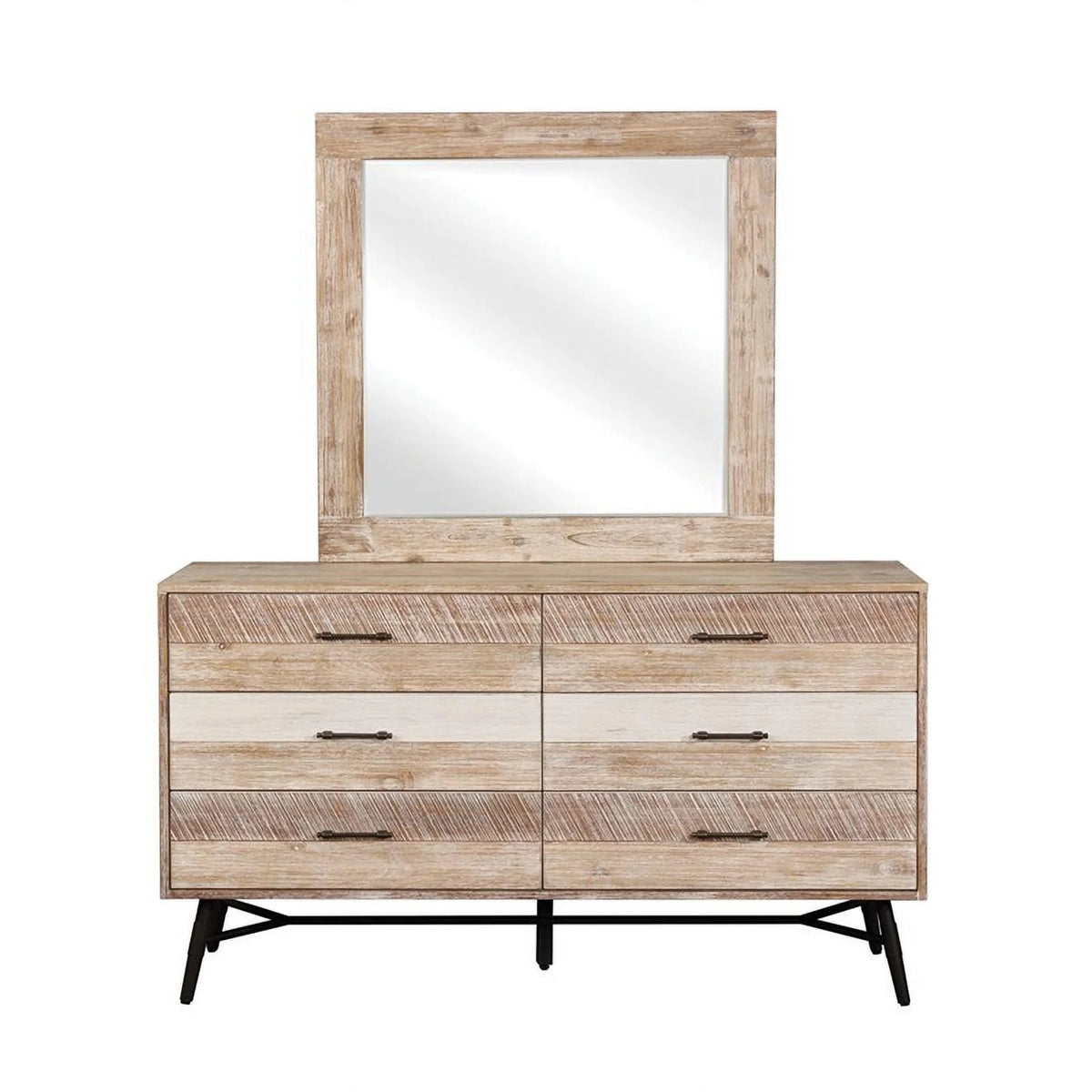 5-piece Brown Wood Queen Bedroom Set H10928
