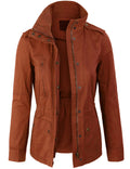 Long Sleeve Single-Breasted Mid-Length Coat A731