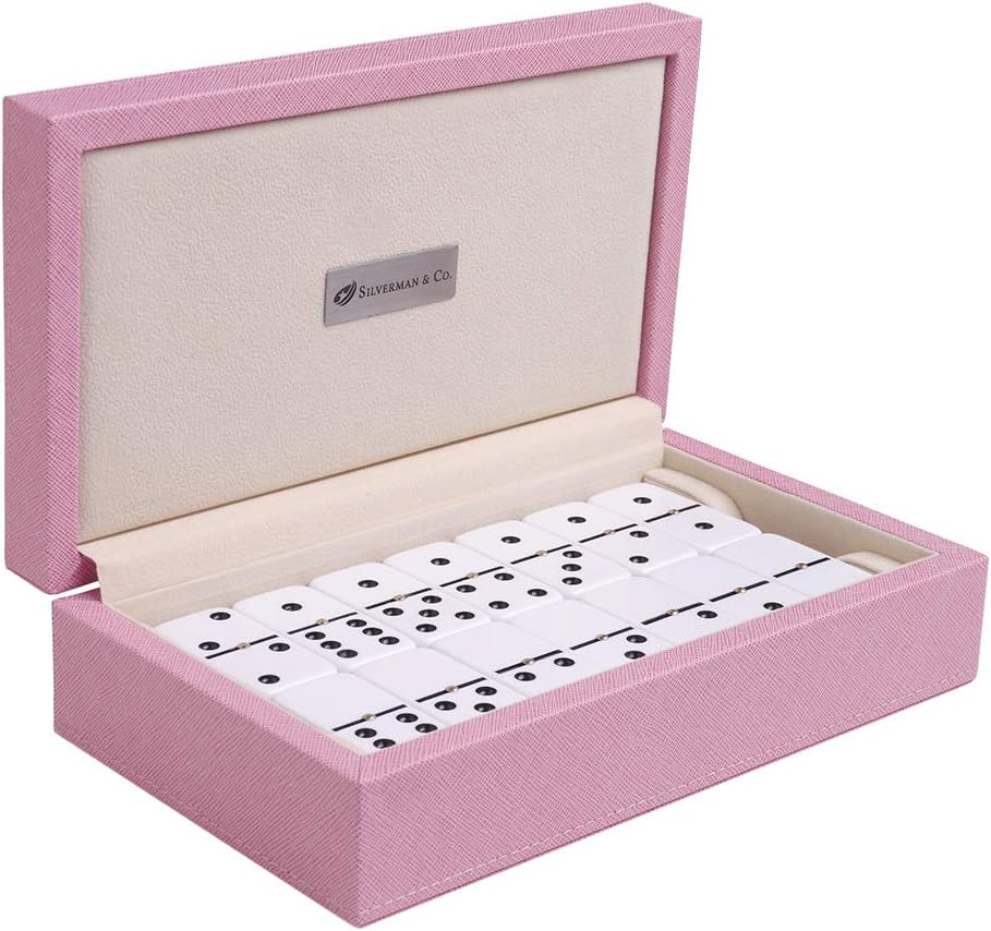 Pink Double 6 Domino Set Z76784