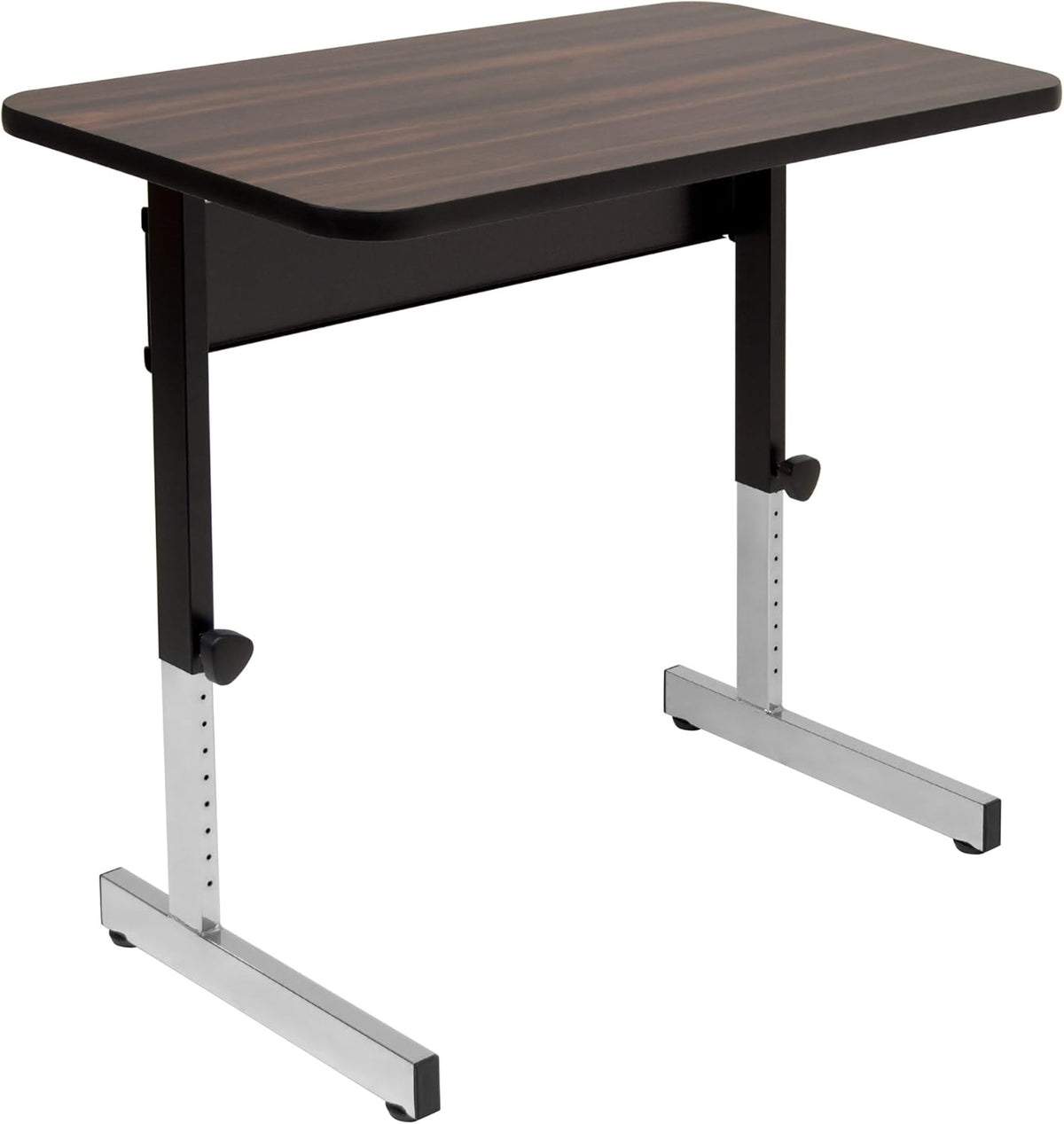Height Adjustable Black Walnut Top Desk M4347