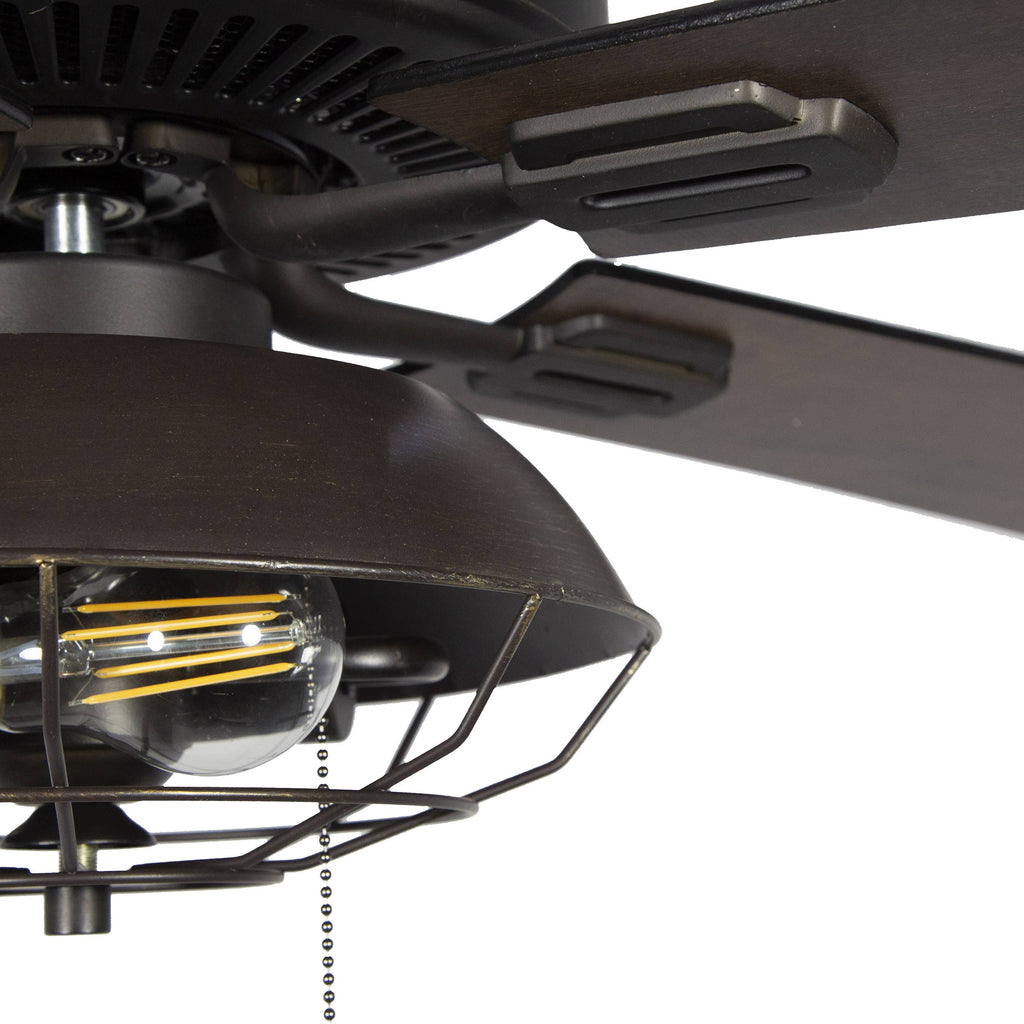 Farmhouse Lantern LED Ceiling Fan H407512