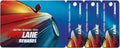 Plastic Card with 3 Key Tags C7463