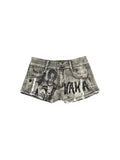 Distressed Denim Shorts C5795
