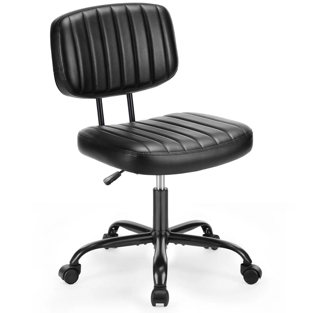 Armless Desk Chair with Wheels and Lumbar Support A802862