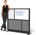 53in x 48in Modular Wall Room Divider with Whiteboard Panels J24399