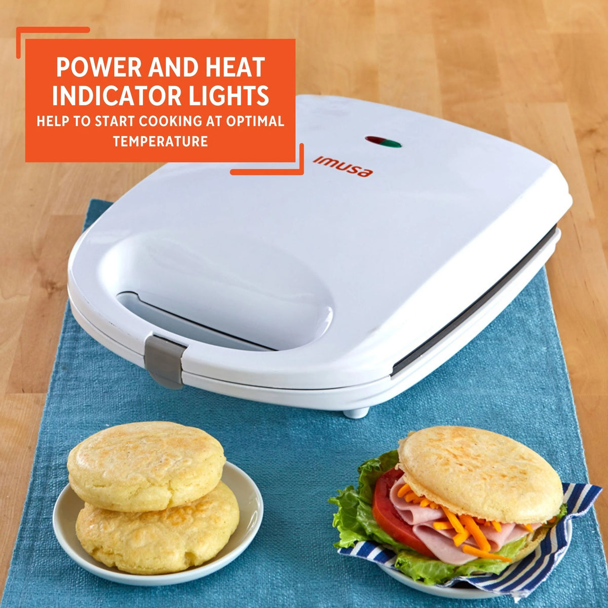 White 4 Slot Electric Arepa Maker N926