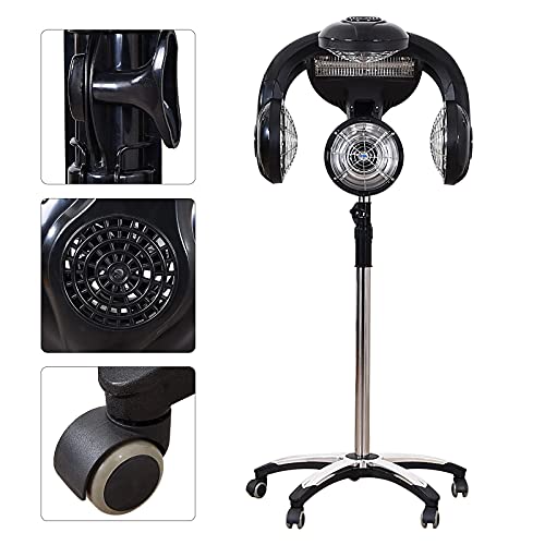 1250w Wall-Mount Hair Dryer with LCD Display M558659