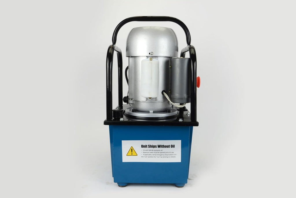 Electric Hydraulic Pump Power Pack Unit 2 Stage Single Acting 110v 10k psi 488 Cubic in Capacity B284828