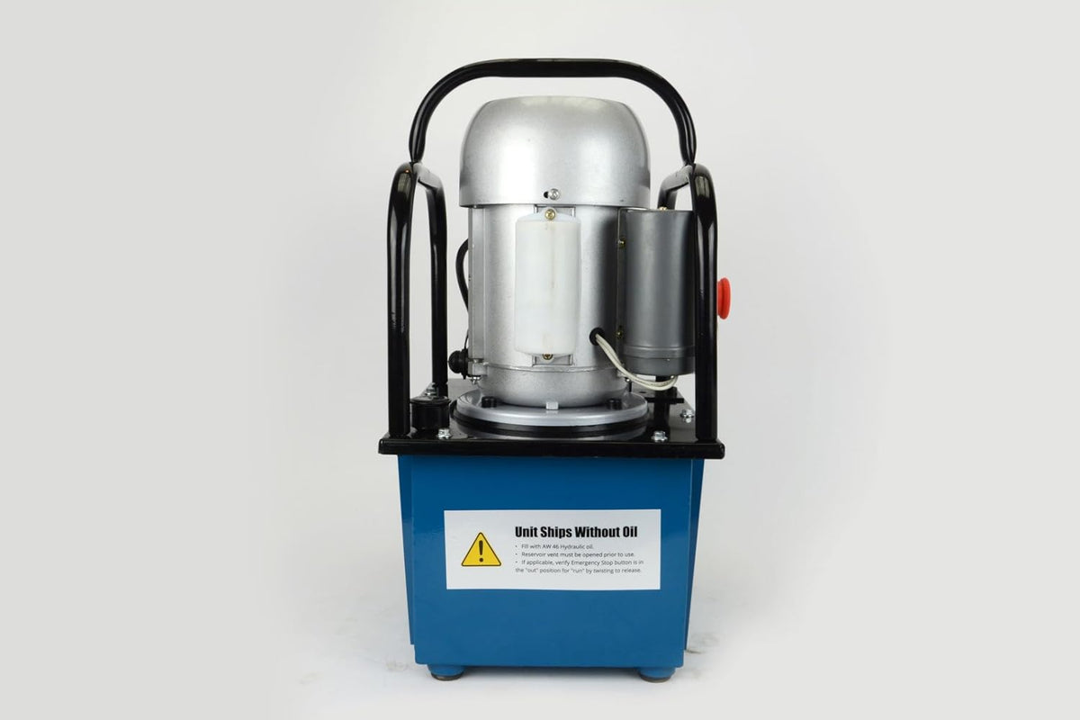 Electric Hydraulic Pump Power Pack Unit 2 Stage Single Acting 110v 10k psi 488 Cubic in Capacity B284828