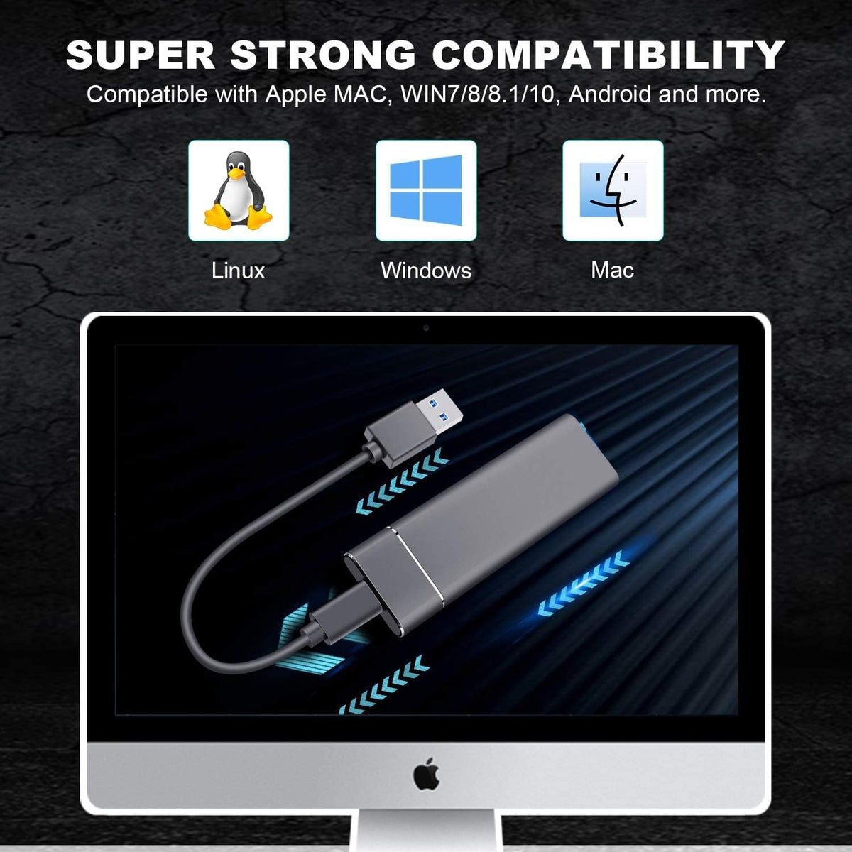 Black 2TB Portable External SSD K4127