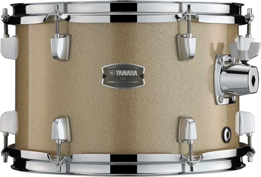 5-Piece Drum Set With 22" Bass Drum, Floor Tom, 2 Toms And Wood Snare Drum, Champagne Glitter Z1102