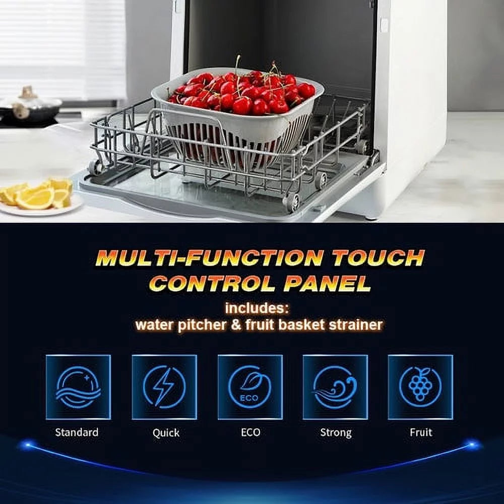 Portable Countertop Dishwasher with Cup and Faucet Adapter M293532