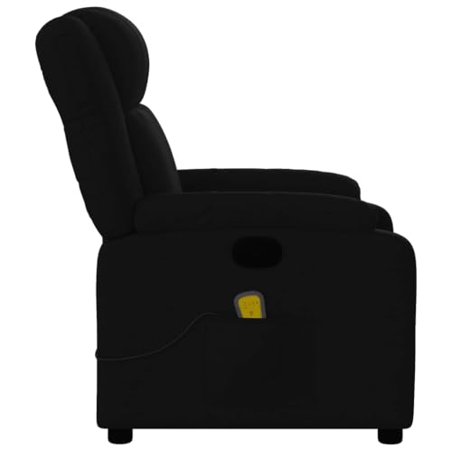 Black Fabric Massage Recliner Chair with 6Point Vibration Massage Z578