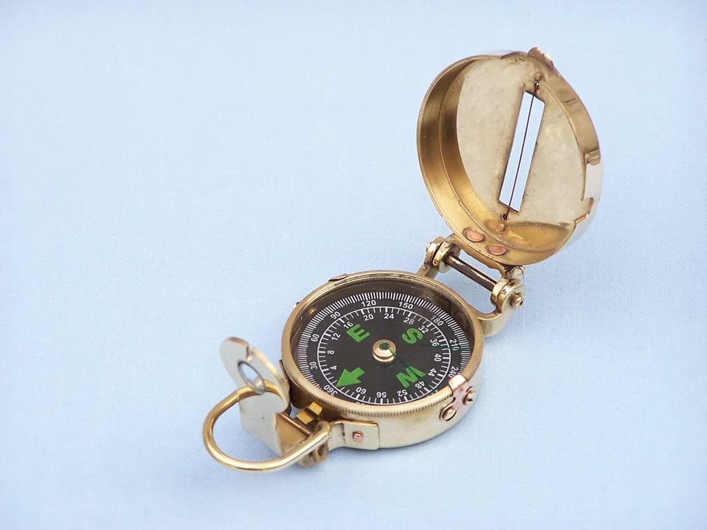 Solid Brass Military Compass 4" R1920