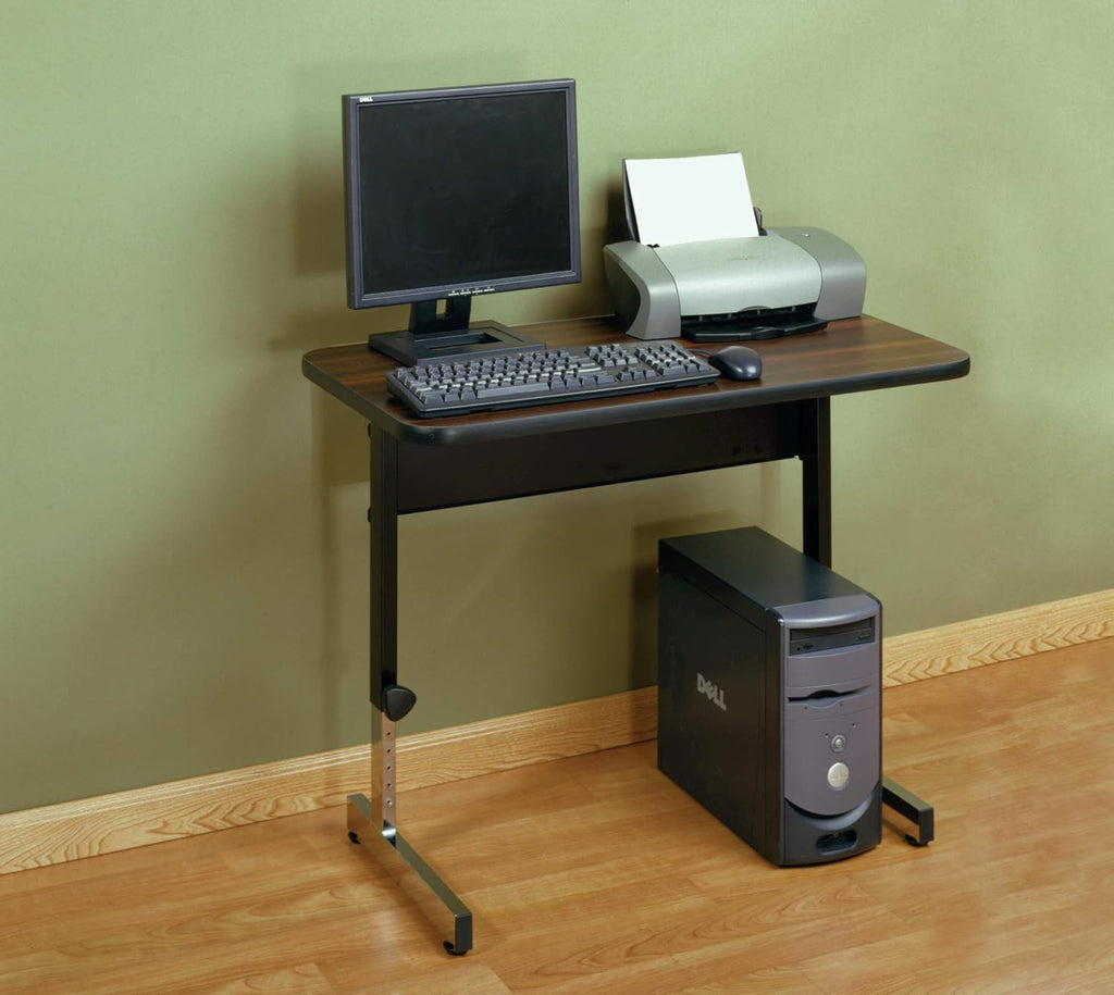 Height Adjustable Black Walnut Top Desk M4347