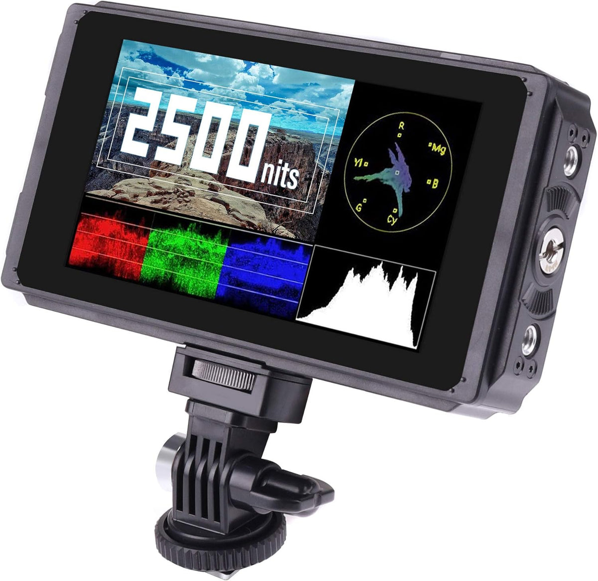 5 Inch IPS DSLR Camera Field Monitor 2000nit Touch Screen 4K HDMI U647211
