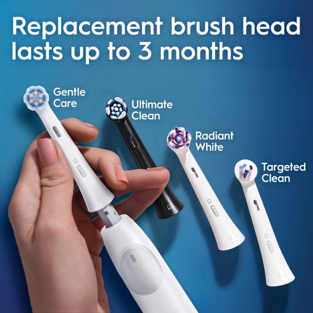 Pure White Rechargeable Electric Toothbrush with 2 Brush Heads W949